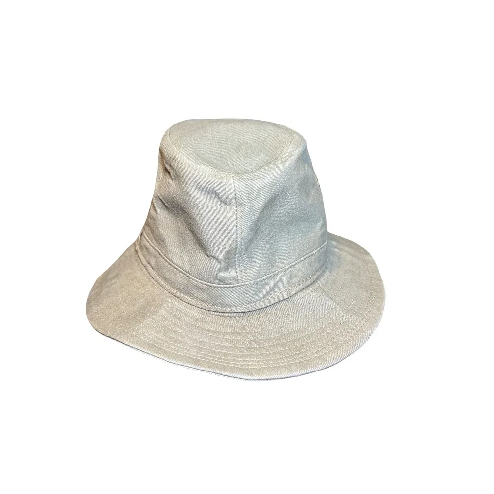 Stetson Safari Bucket Hat Tan Khaki Cotton Canvas Made in USA Small